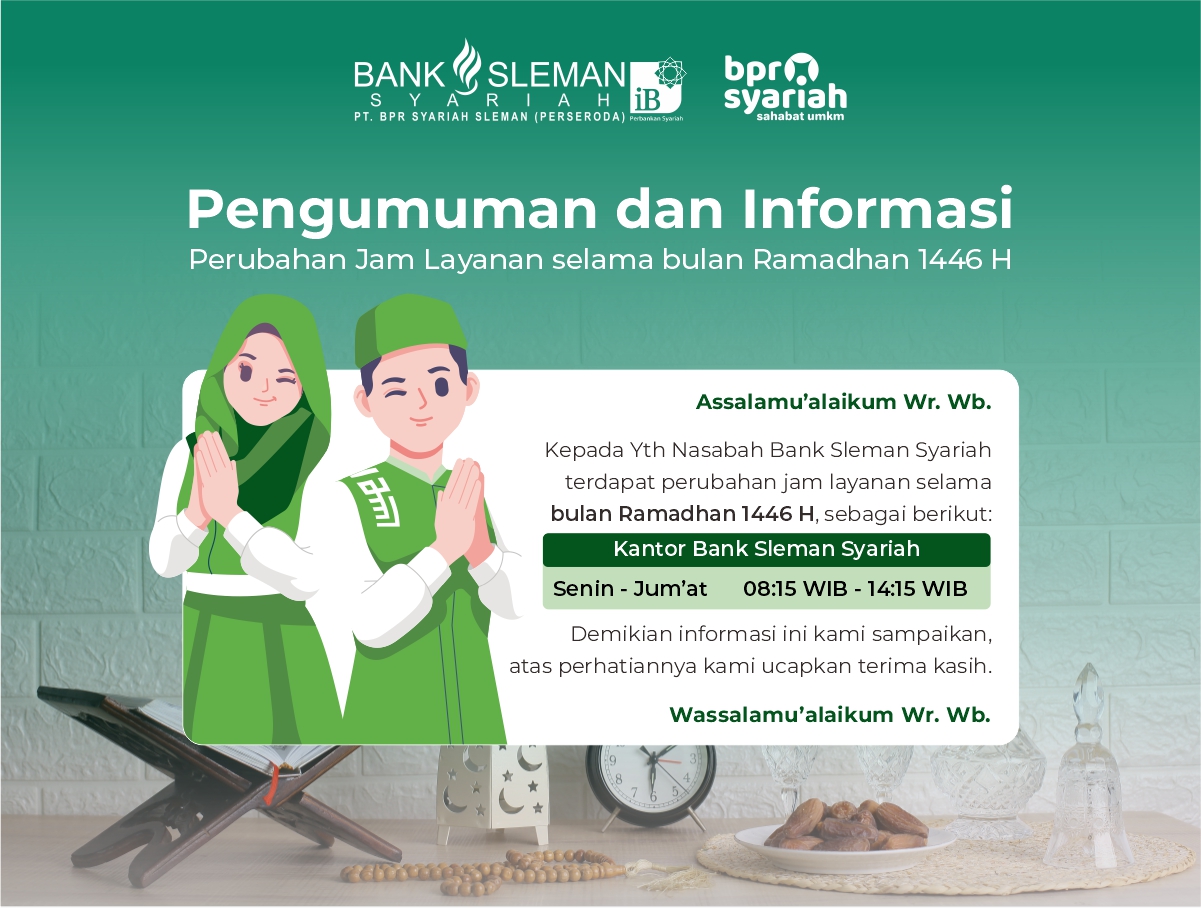 Pengumuman dan Informasi Perubahan Jam Layanan Selama Bulan Ramadhan 1446H